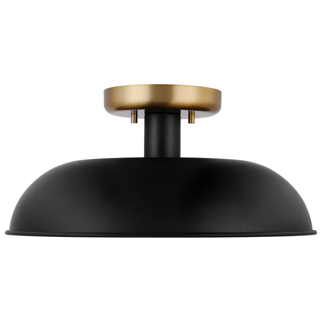 Nuvo Colony 60-7491 Ceiling Light - Matte Black / Burnished Brass