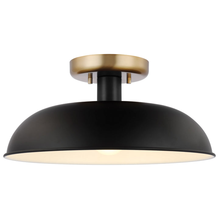 Nuvo Colony 60-7492 Ceiling Light - Matte Black / Polished Nickel