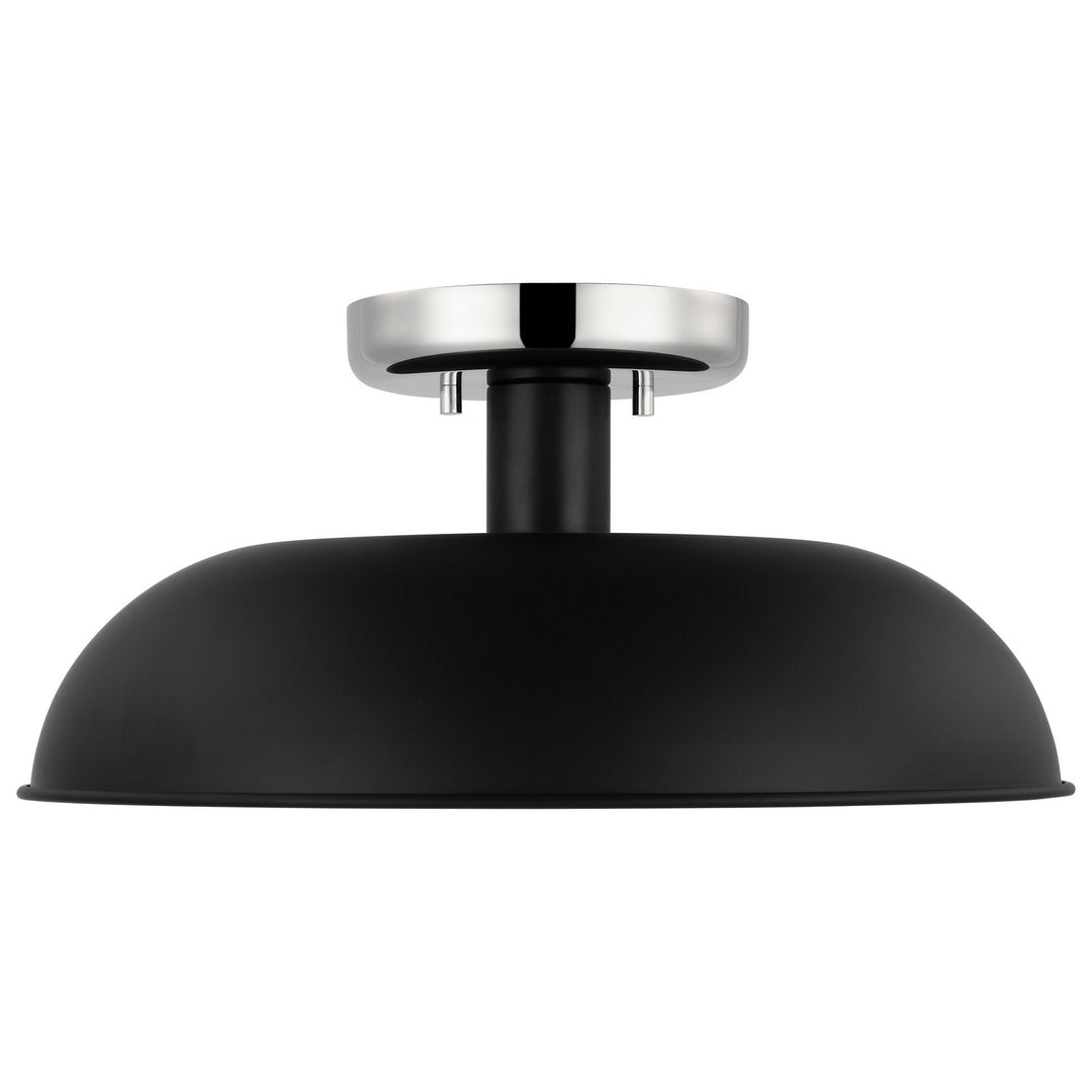 Nuvo Colony 60-7492 Ceiling Light - Matte Black / Polished Nickel