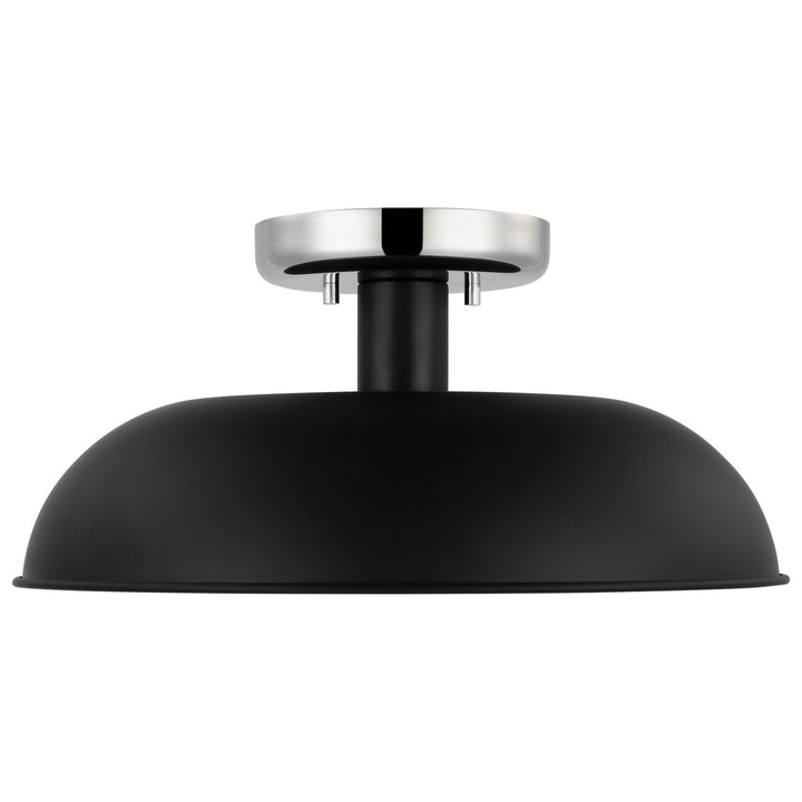 Nuvo Colony 60-7492 Ceiling Light - Matte Black / Polished Nickel