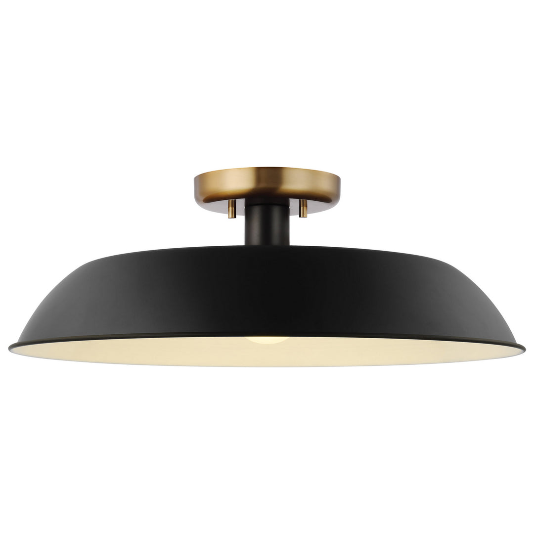 Nuvo Colony 60-7494 Ceiling Light - Matte Black / Burnished Brass