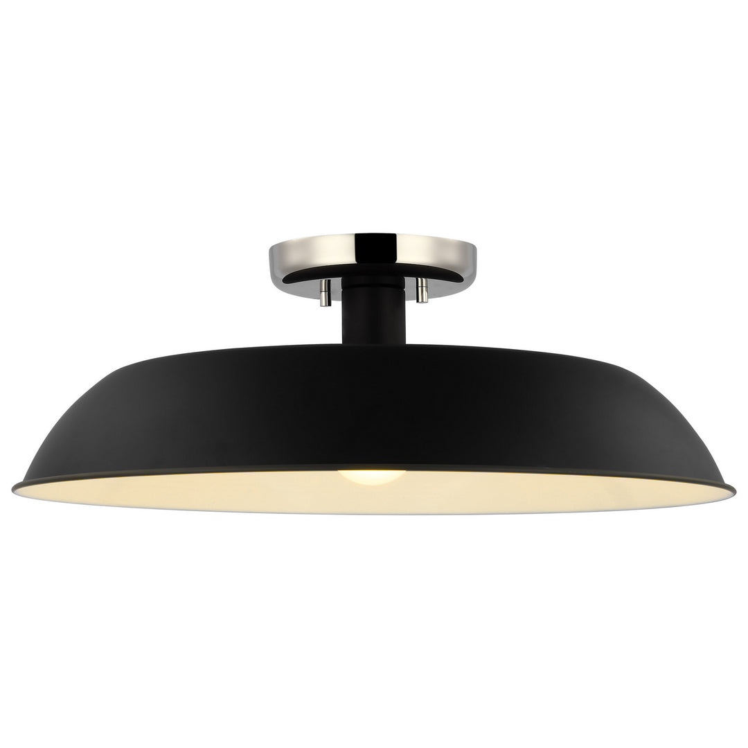 Nuvo Colony 60-7495 Ceiling Light - Matte Black / Polished Nickel