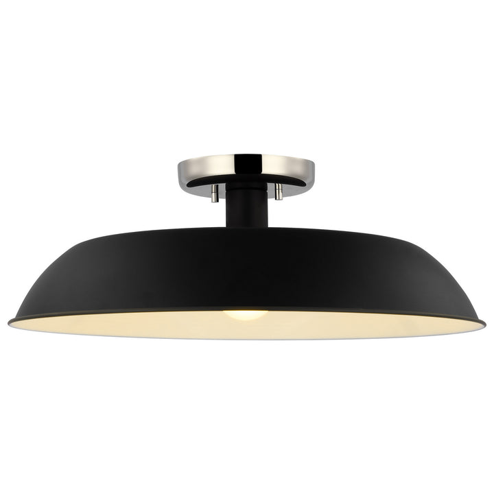 Nuvo Colony 60-7495 Ceiling Light - Matte Black / Polished Nickel