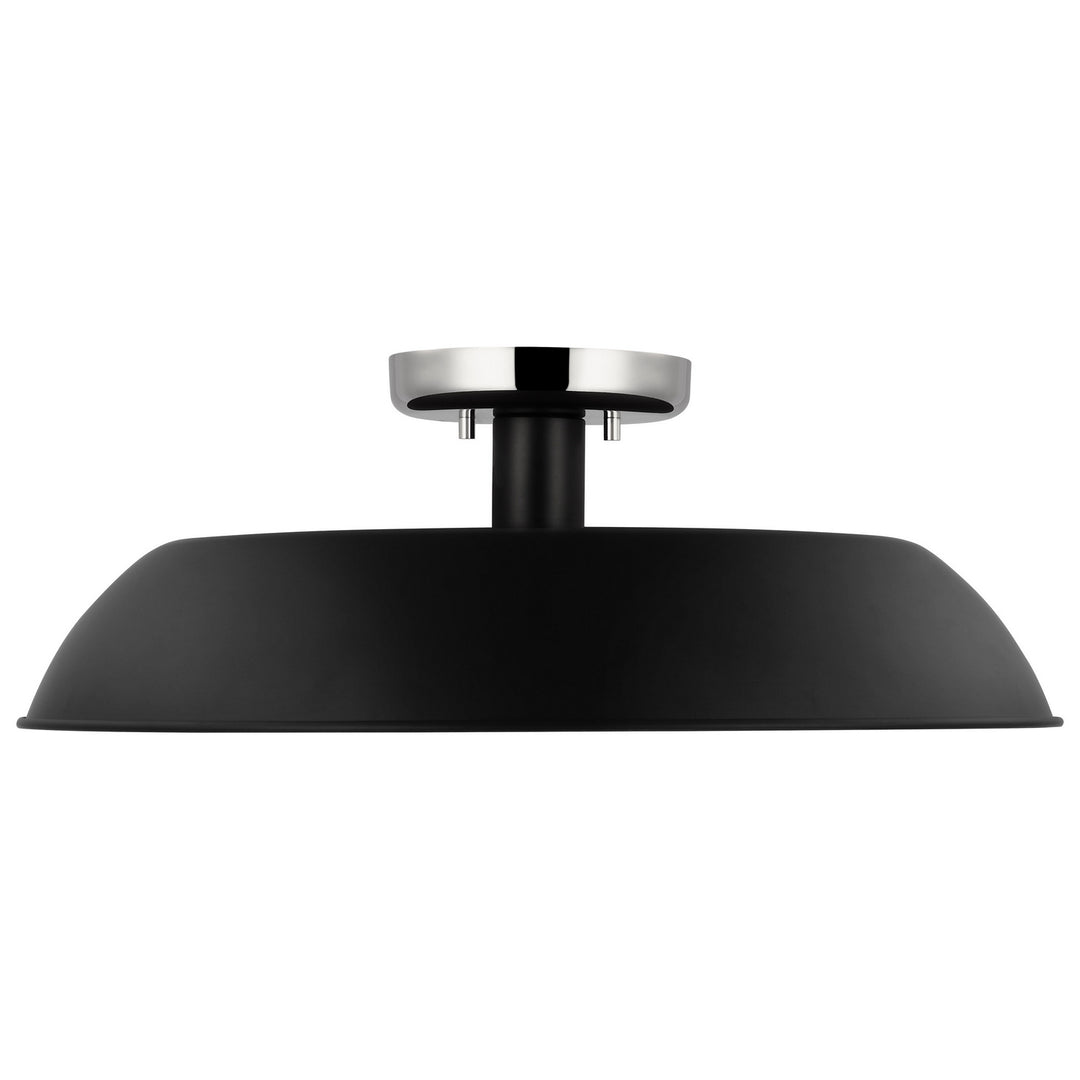 Nuvo Colony 60-7495 Ceiling Light - Matte Black / Polished Nickel