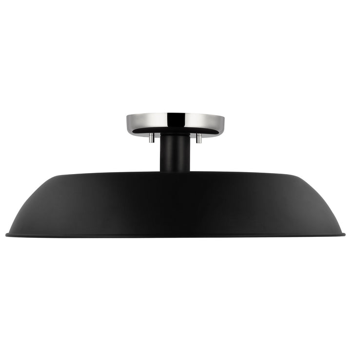 Nuvo Colony 60-7495 Ceiling Light - Matte Black / Polished Nickel