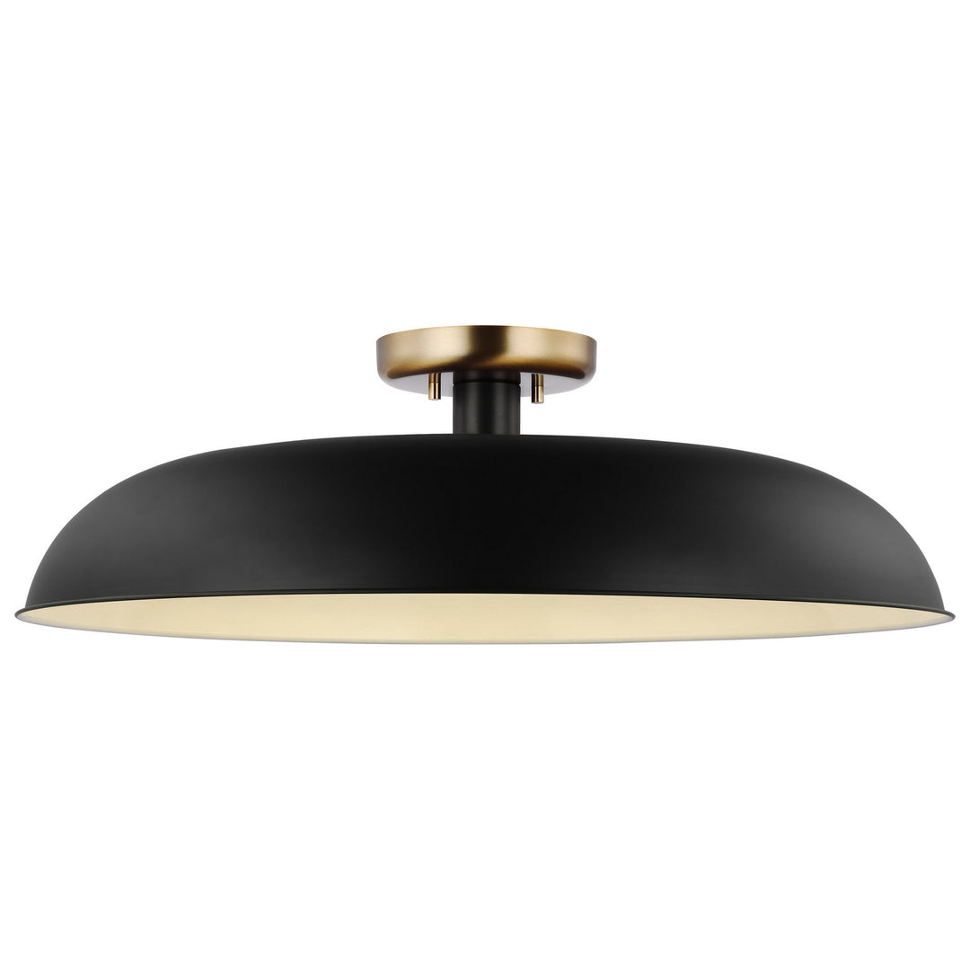 Nuvo Colony 60-7497 Ceiling Light - Matte Black / Burnished Brass