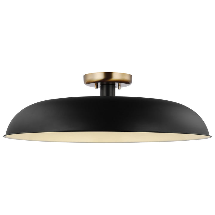 Nuvo Colony 60-7497 Ceiling Light - Matte Black / Burnished Brass