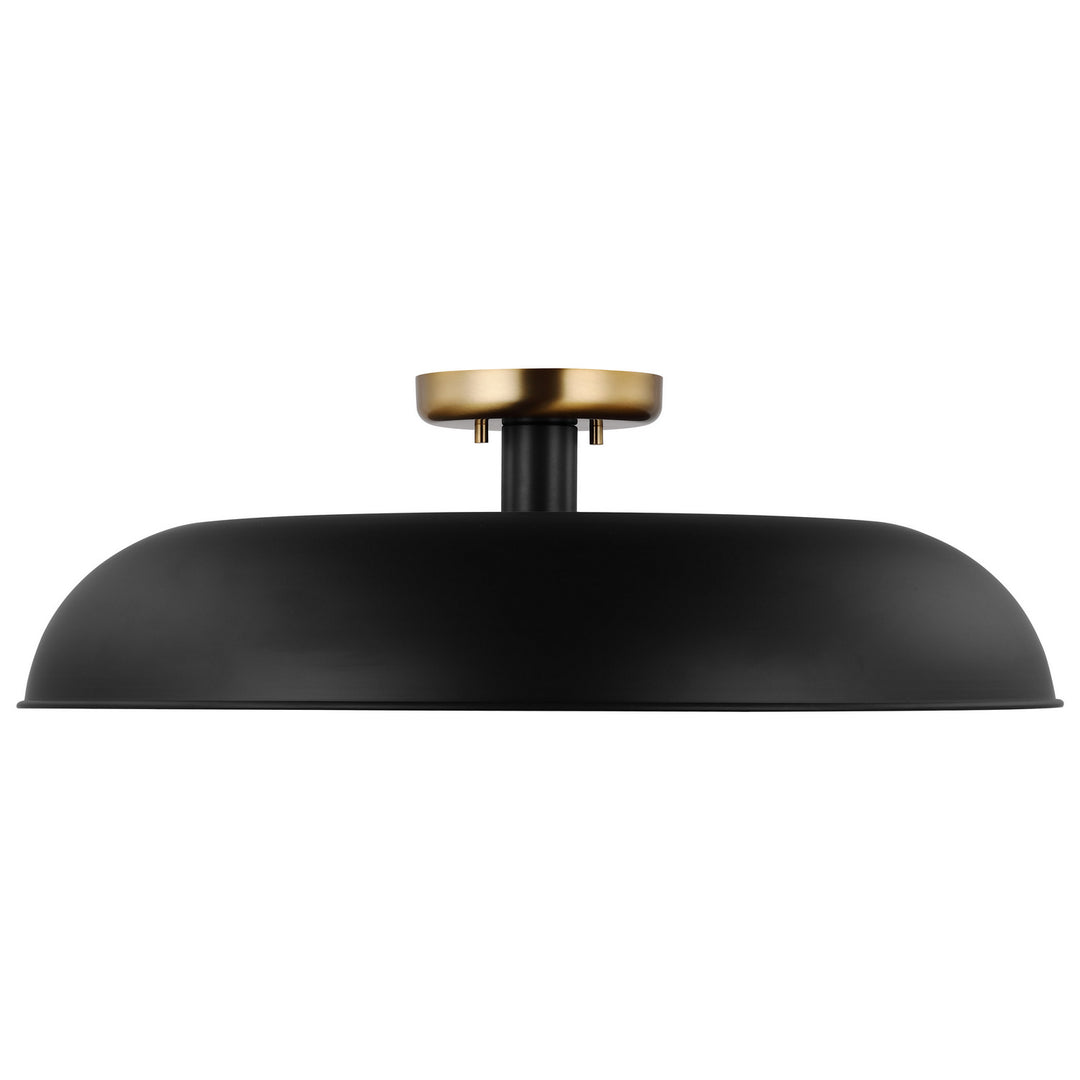 Nuvo Colony 60-7497 Ceiling Light - Matte Black / Burnished Brass