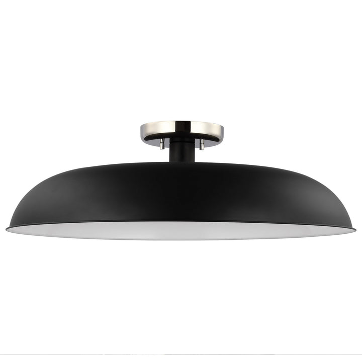 Nuvo Colony 60-7498 Ceiling Light - Matte Black / Polished Nickel