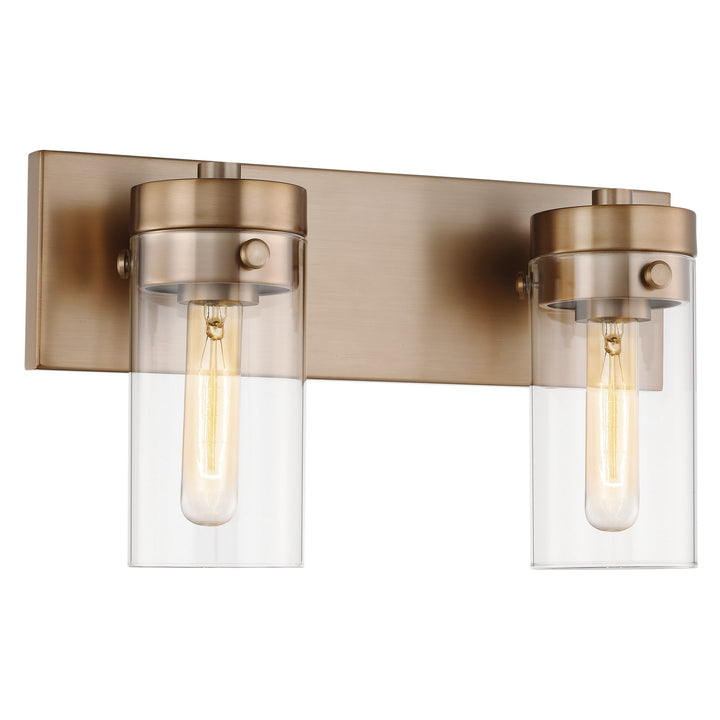 Nuvo Intersection 60-7532 Bath Vanity Light 15 in. wide - Burnished Brass