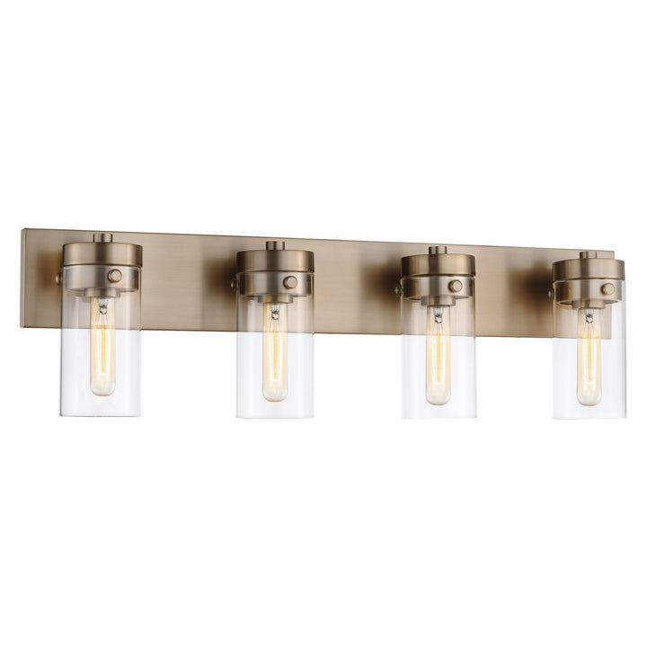 Nuvo Intersection 60-7534 Bath Vanity Light 31 in. wide - Burnished Brass