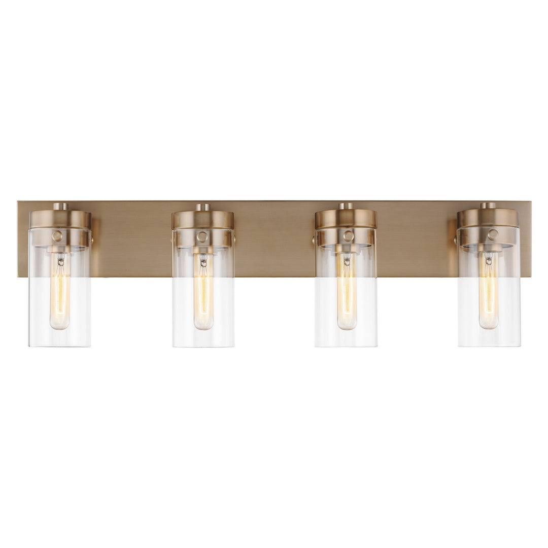 Nuvo Intersection 60-7534 Bath Vanity Light 31 in. wide - Burnished Brass