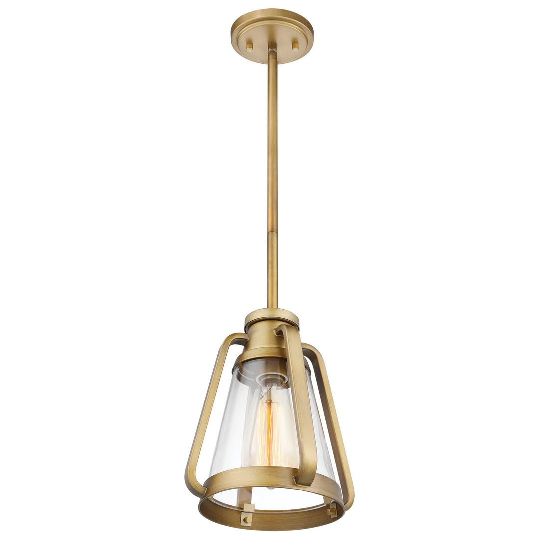 Nuvo Everett 60-7561 Pendant Light - Natural Brass