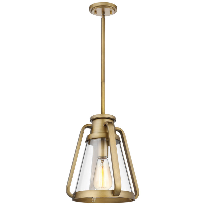 Nuvo Everett 60-7562 Pendant Light - Natural Brass