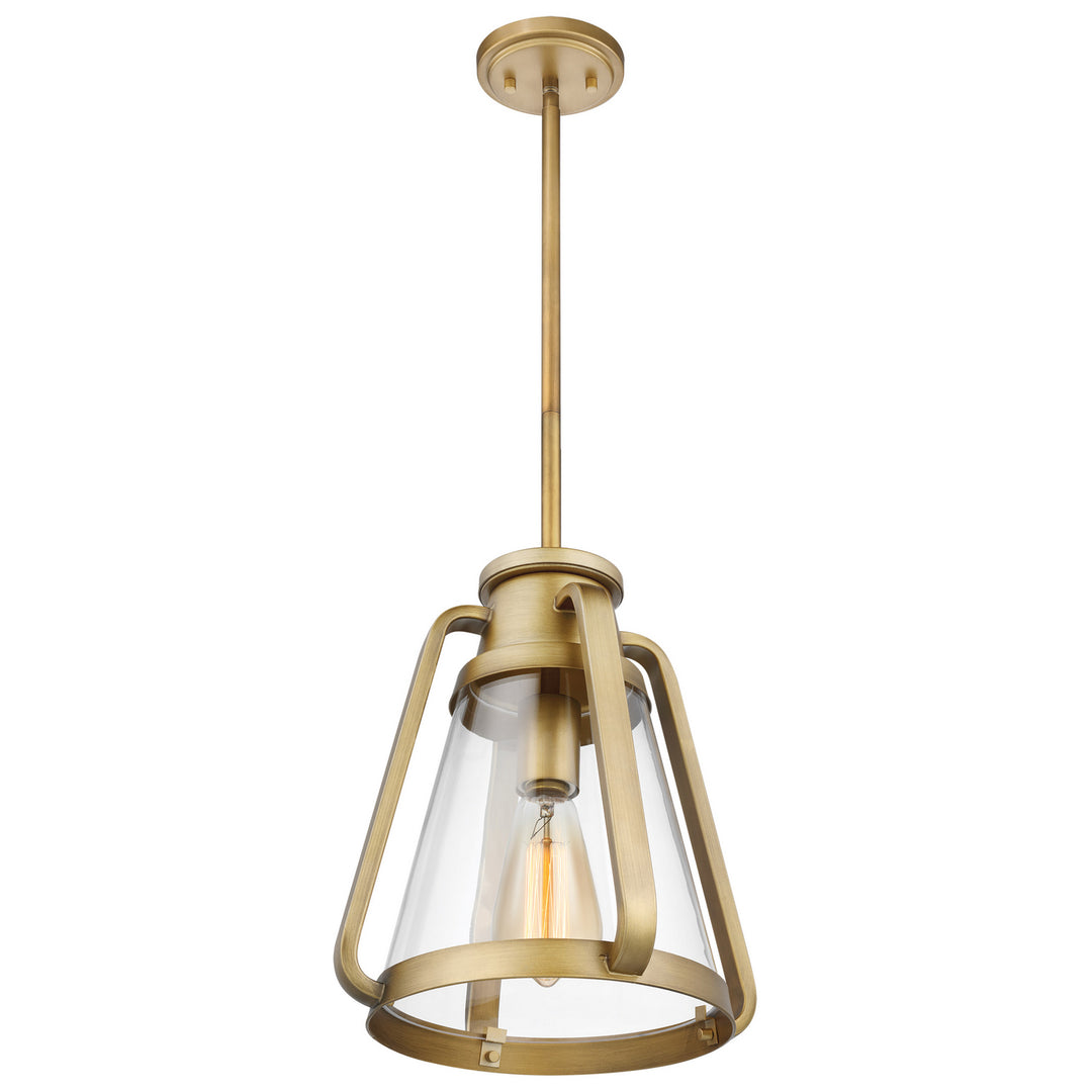 Nuvo Everett 60-7562 Pendant Light - Natural Brass