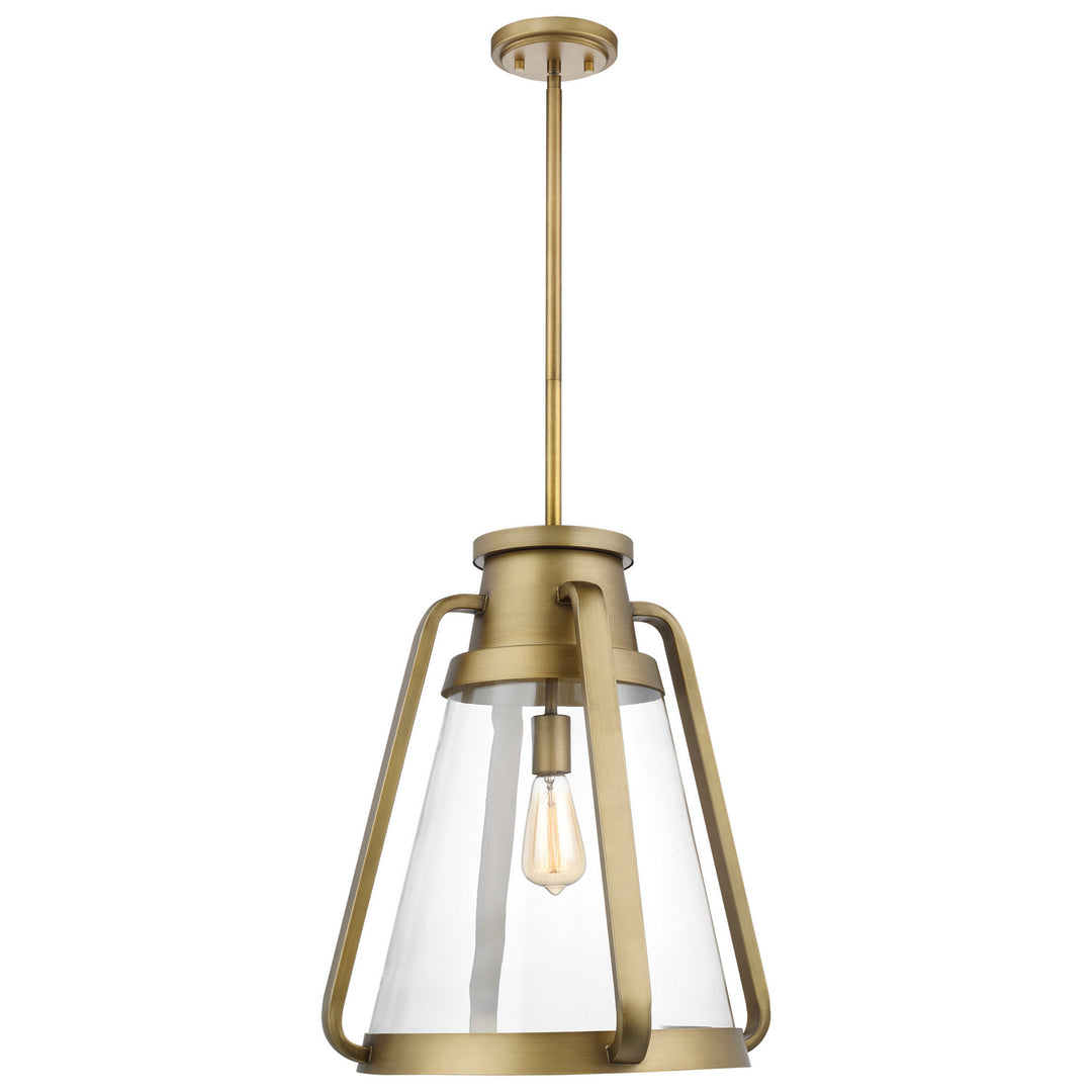 Nuvo Everett 60-7564 Pendant Light - Natural Brass
