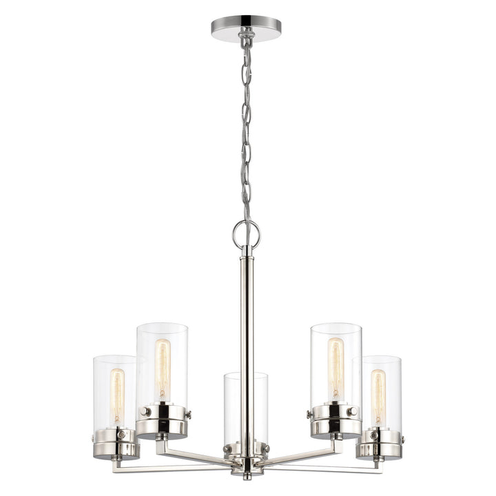 Nuvo Intersection 60-7635 Chandelier Light - Polished Nickel