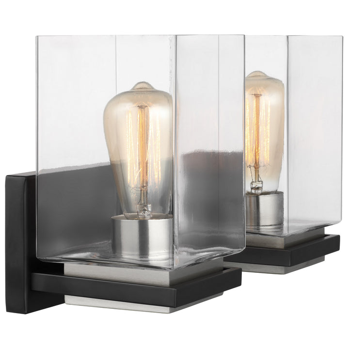 Nuvo Crossroads 60-7652 Bath Vanity Light 15 in. wide - Matte Black