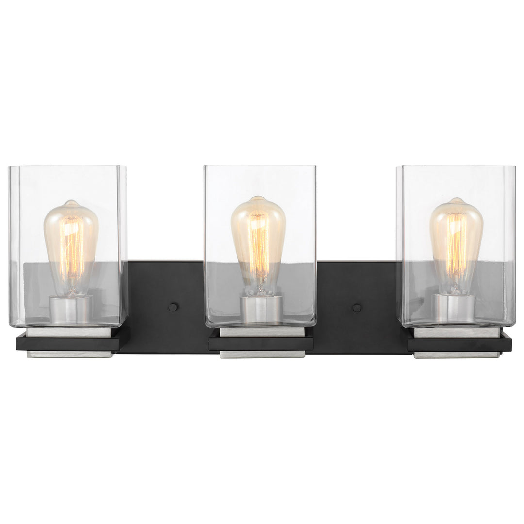 Nuvo Crossroads 60-7653 Bath Vanity Light 23 in. wide - Matte Black