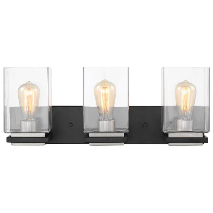 Nuvo Crossroads 60-7653 Bath Vanity Light 23 in. wide - Matte Black