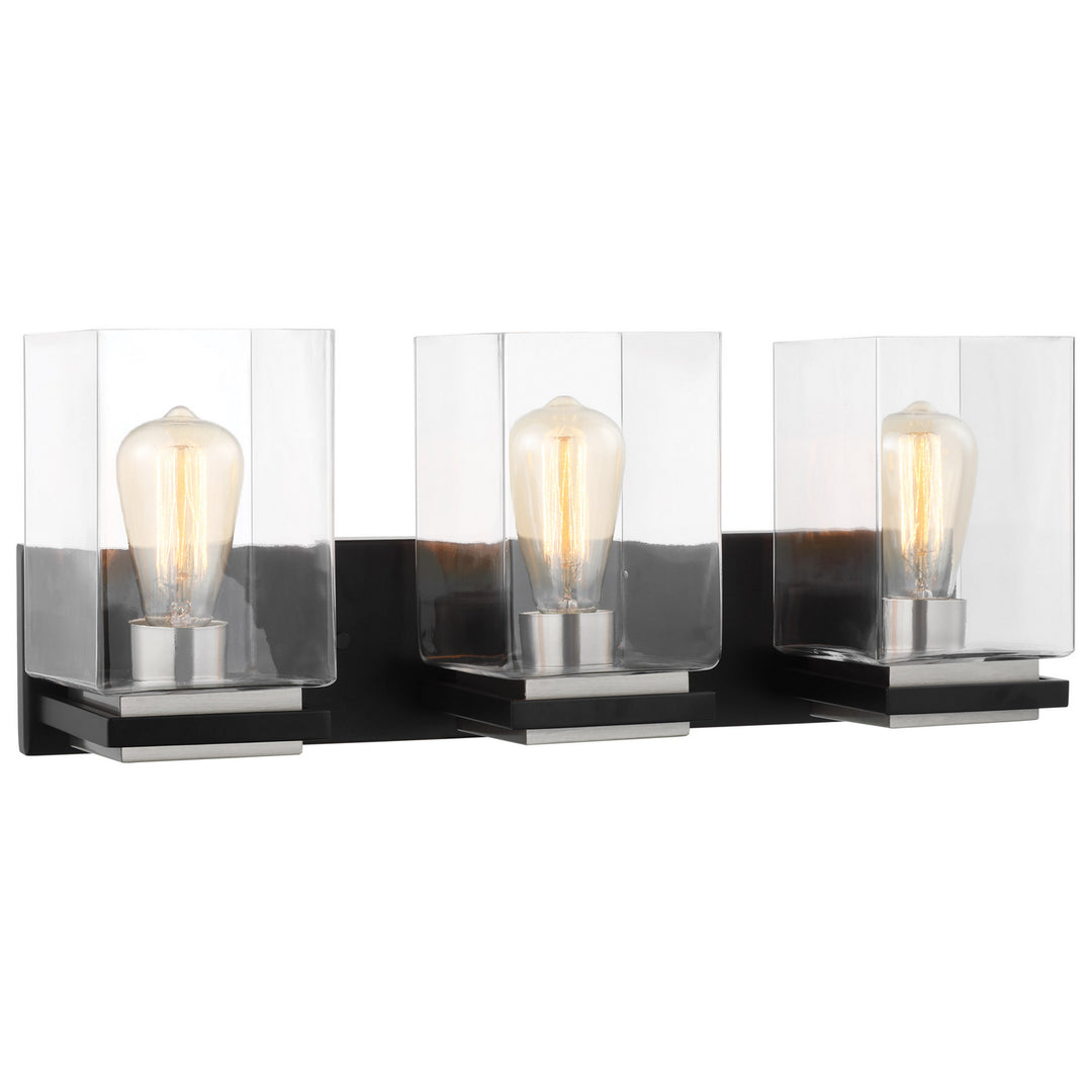 Nuvo Crossroads 60-7653 Bath Vanity Light 23 in. wide - Matte Black