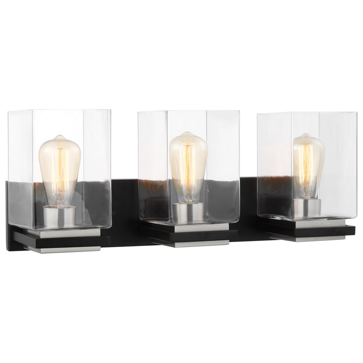 Nuvo Crossroads 60-7653 Bath Vanity Light 23 in. wide - Matte Black
