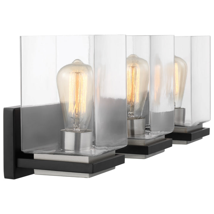Nuvo Crossroads 60-7653 Bath Vanity Light 23 in. wide - Matte Black