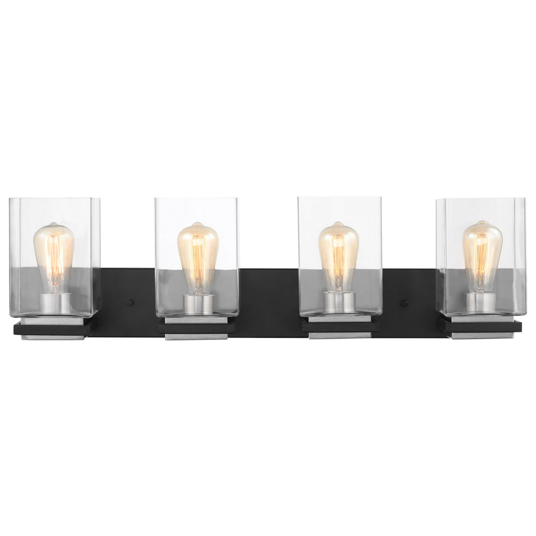 Nuvo Crossroads 60-7654 Bath Vanity Light 32 in. wide - Matte Black