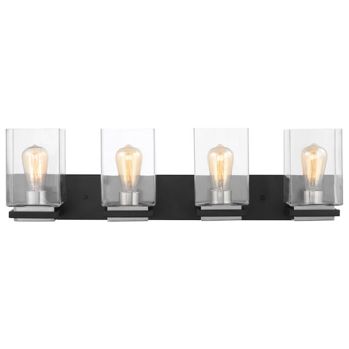 Nuvo Crossroads 60-7654 Bath Vanity Light 32 in. wide - Matte Black