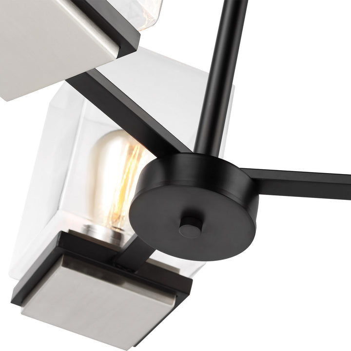 Nuvo Crossroads 60-7655 Chandelier Light - Matte Black