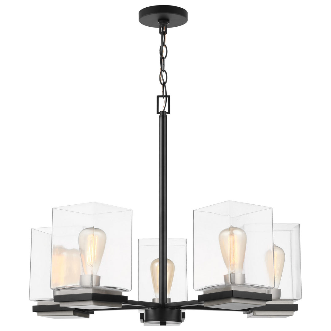 Nuvo Crossroads 60-7656 Chandelier Light - Matte Black