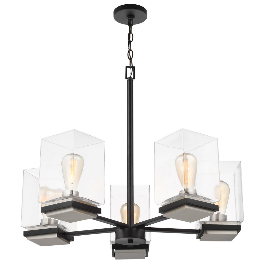 Nuvo Crossroads 60-7656 Chandelier Light - Matte Black