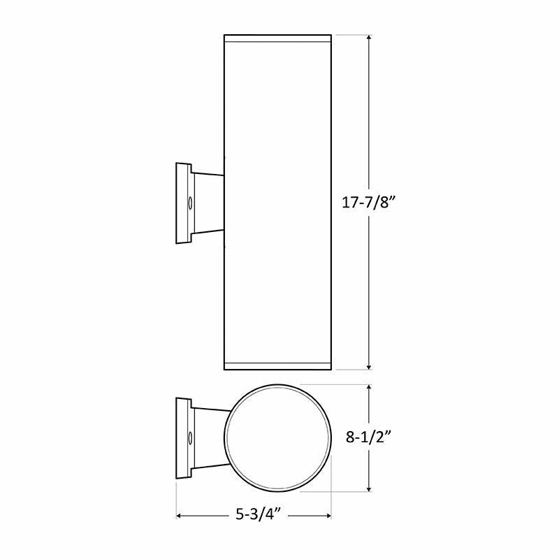 Westgate Lighting WMCL-UDL-MCT-BK  Wall Mount Outdoor Light Black