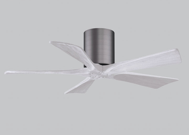 Matthews Fan Company Irene IR5H-BP-MWH-42 Ceiling Fan - Brushed Pewter, Matte White/