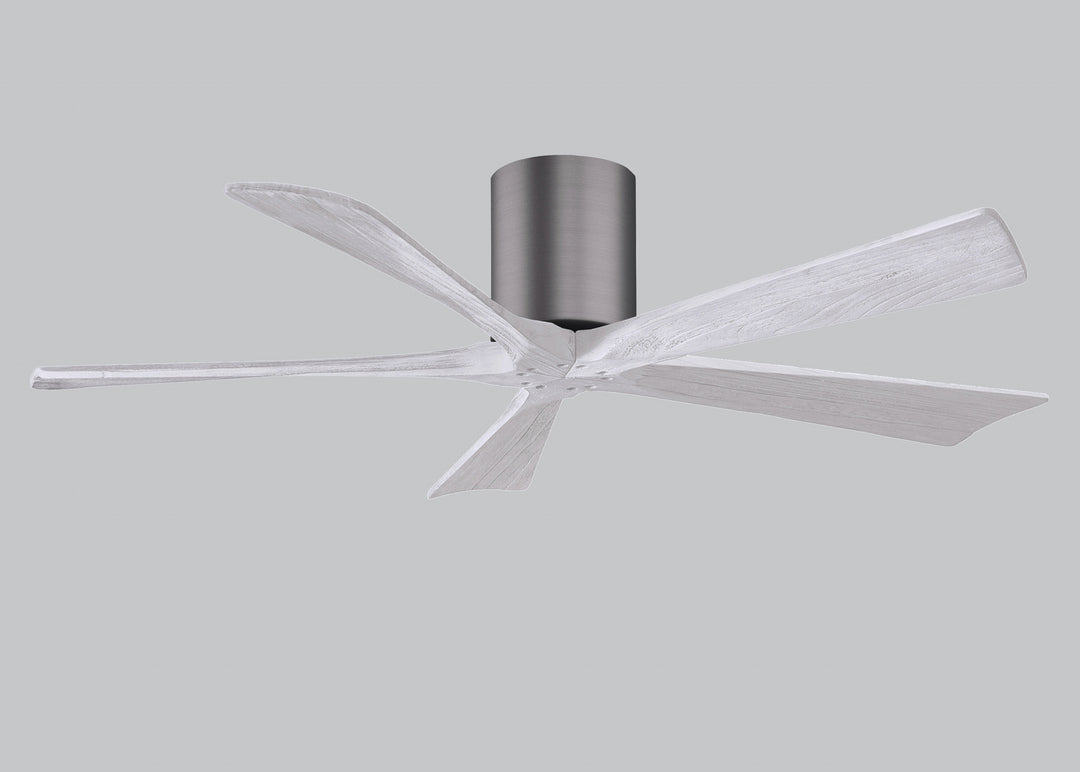 Matthews Fan Company Irene IR5H-BP-MWH-52 Ceiling Fan - Brushed Pewter, Matte White/