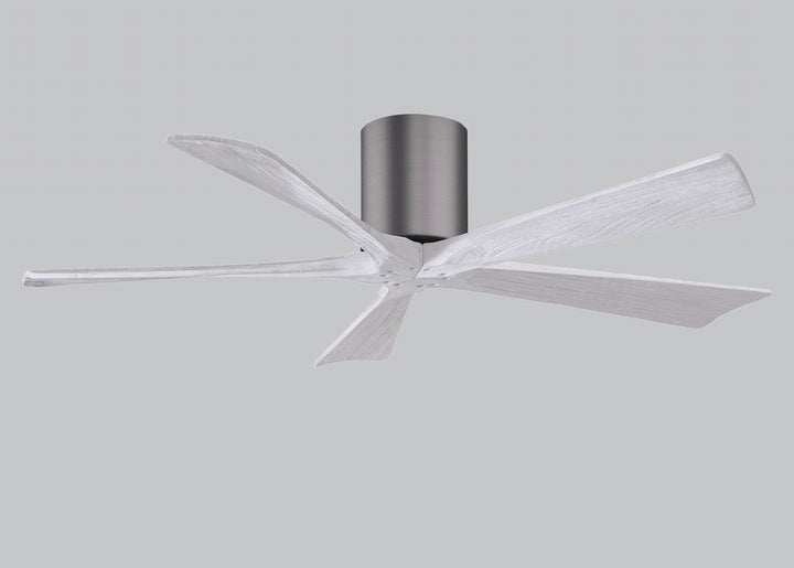 Matthews Fan Company Irene IR5H-BP-MWH-52 Ceiling Fan - Brushed Pewter, Matte White/