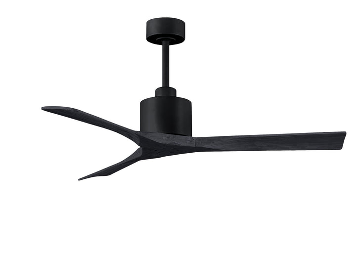 Matthews Fan Company Nan NK-BK-BK-52 Ceiling Fan - Matte Black, Matte Black/