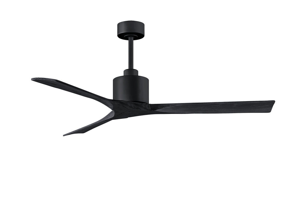 Matthews Fan Company Nan NK-BK-BK-60 Ceiling Fan - Matte Black, Matte Black/