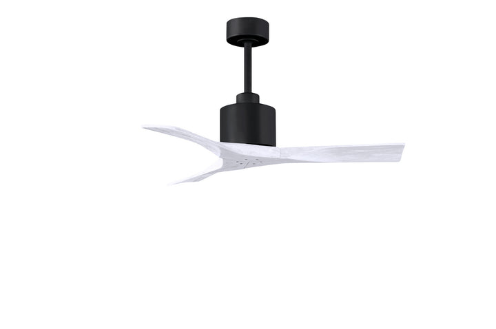 Matthews Fan Company Nan NK-BK-MWH-42 Ceiling Fan - Matte Black, Matte White/