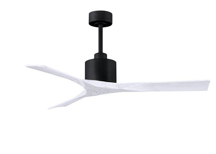 Matthews Fan Company Nan NK-BK-MWH-52 Ceiling Fan - Matte Black, Matte White/