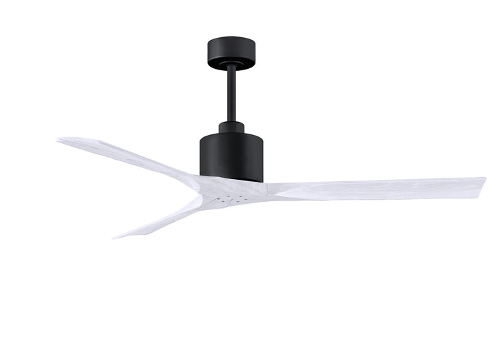 Matthews Fan Company Nan NK-BK-MWH-60 Ceiling Fan - Matte Black, Matte White/