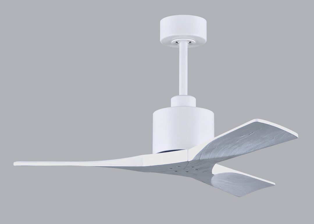 Matthews Fan Company Nan NK-MWH-MWH-42 Ceiling Fan - Matte White, Matte White/