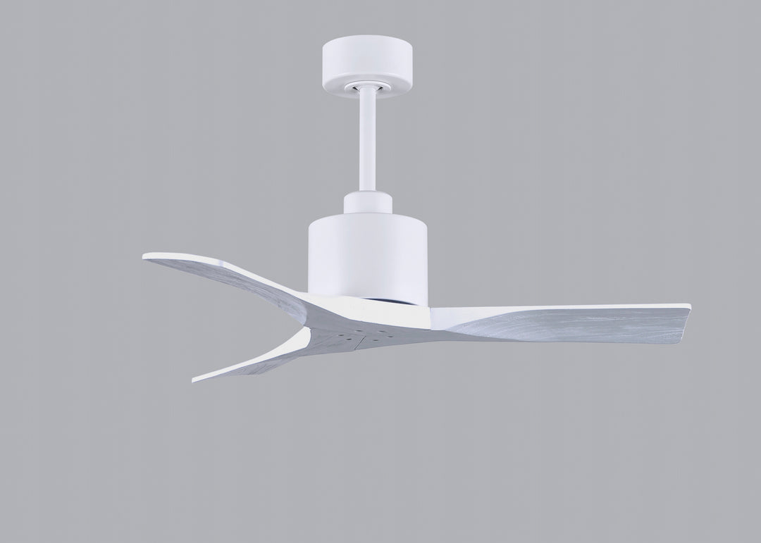 Matthews Fan Company Nan NK-MWH-MWH-42 Ceiling Fan - Matte White, Matte White/