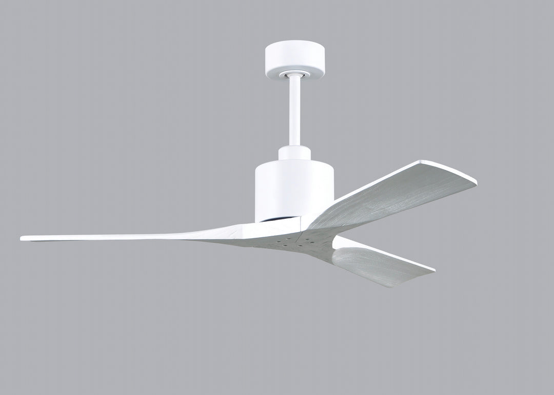 Matthews Fan Company Nan NK-MWH-MWH-52 Ceiling Fan - Matte White, Matte White/