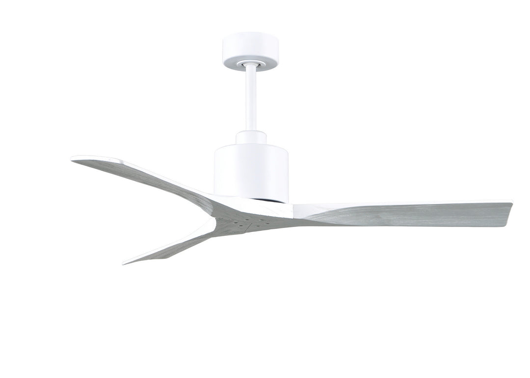 Matthews Fan Company Nan NK-MWH-MWH-52 Ceiling Fan - Matte White, Matte White/