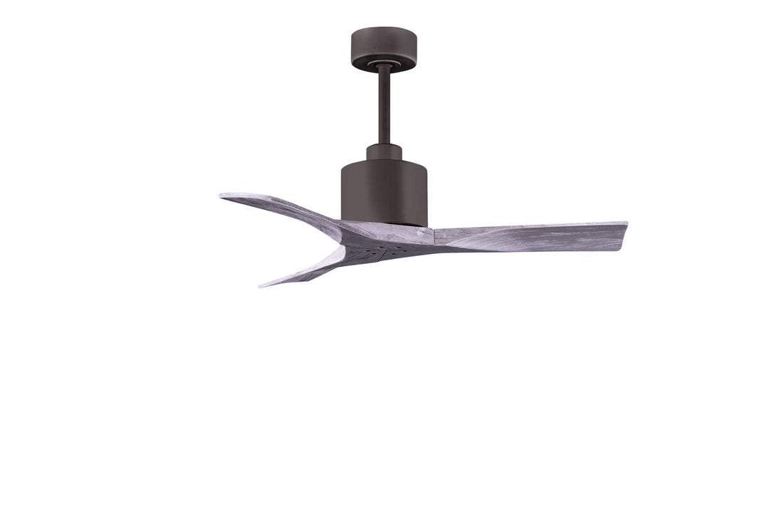 Matthews Fan Company Nan NK-TB-BW-42 Ceiling Fan - Textured Bronze, Barnwood Tone/