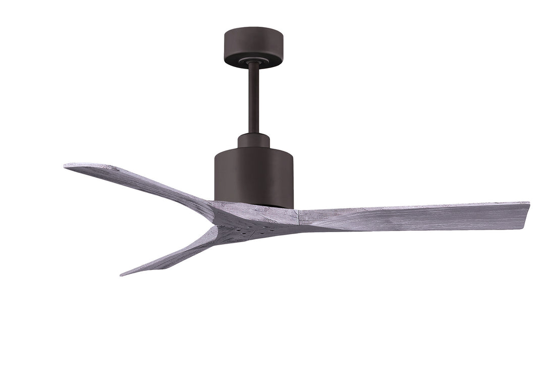 Matthews Fan Company Nan NK-TB-BW-52 Ceiling Fan - Textured Bronze, Barnwood Tone/