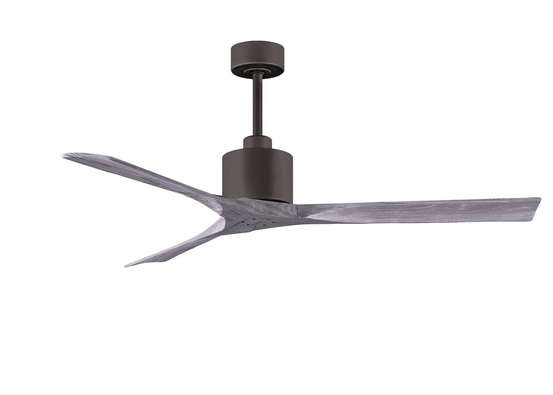 Matthews Fan Company Nan NK-TB-BW-60 Ceiling Fan - Textured Bronze, Barnwood Tone/