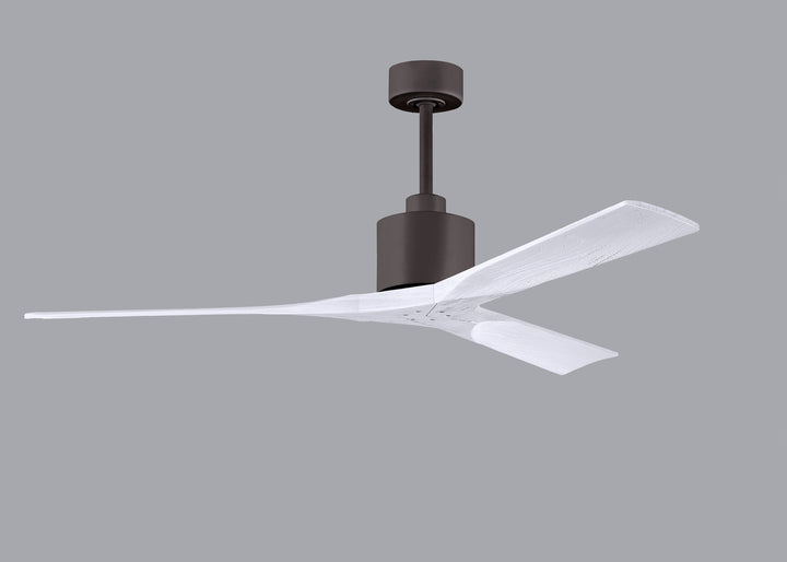 Matthews Fan Company Nan NK-TB-MWH-60 Ceiling Fan - Textured Bronze, Matte White/