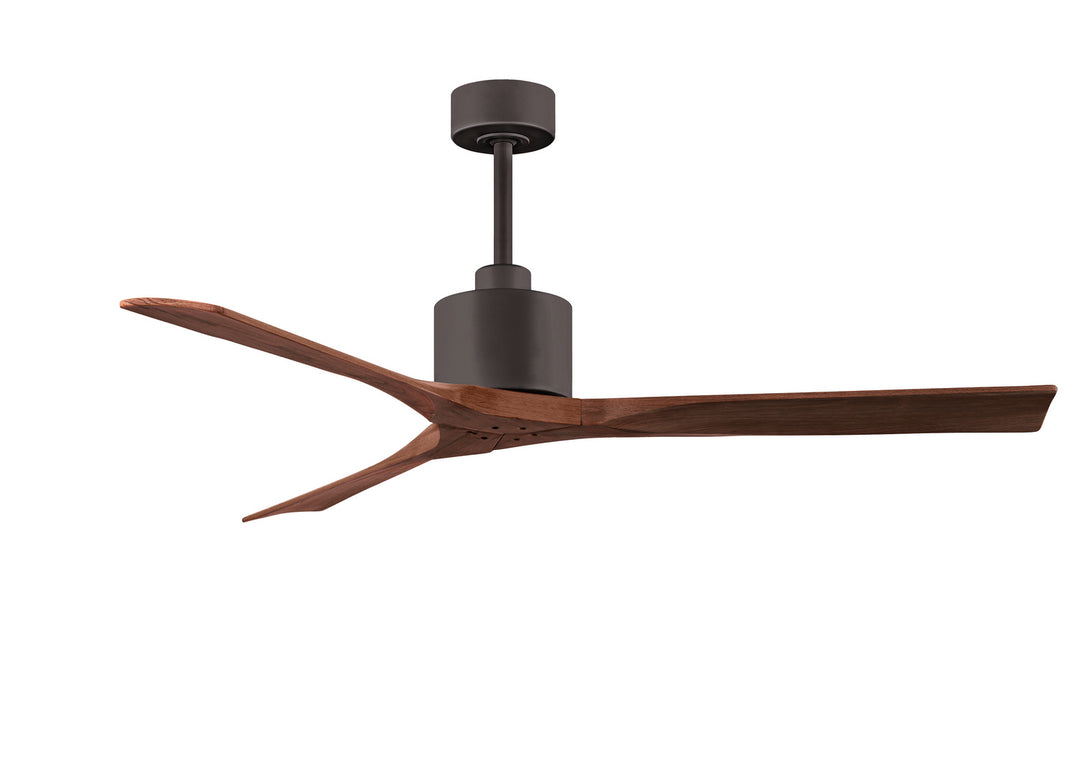 Matthews Fan Company Nan NK-TB-WA-60 Ceiling Fan - Textured Bronze, Walnut/